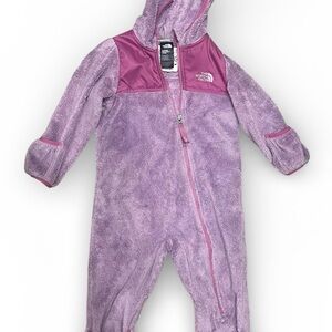 The North Face Kids Lavender Hooded Footie